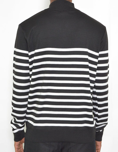 Load image into Gallery viewer, QUARTER ZIP STRIPE POLLUVER