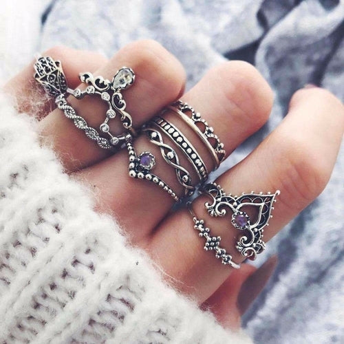 Load image into Gallery viewer, Vintage Stackable Ring Set