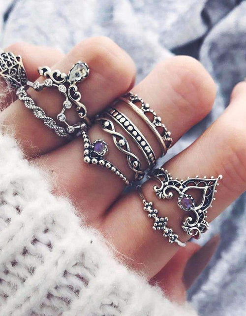 Load image into Gallery viewer, Vintage Stackable Ring Set