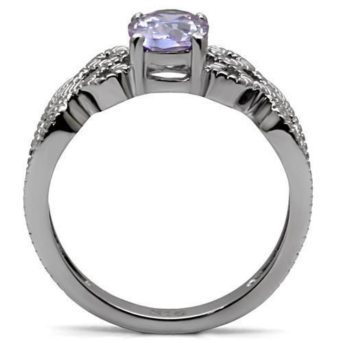 Load image into Gallery viewer, TK079 - High polished (no plating) Stainless Steel Ring with AAA Grade