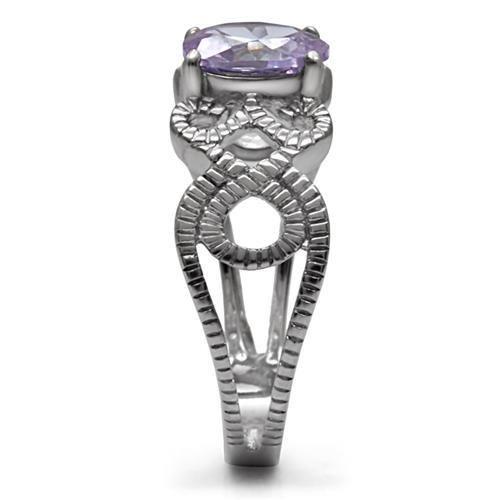Load image into Gallery viewer, TK079 - High polished (no plating) Stainless Steel Ring with AAA Grade